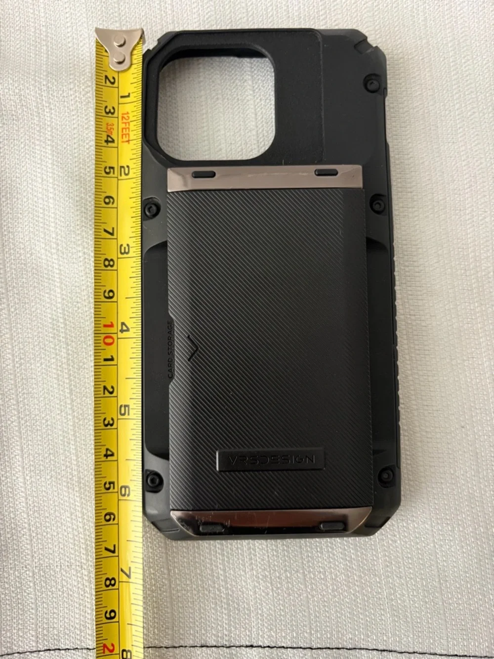 VRS Design Damda Glide Case Black Card Holder iPhone 15 Plus(F139),